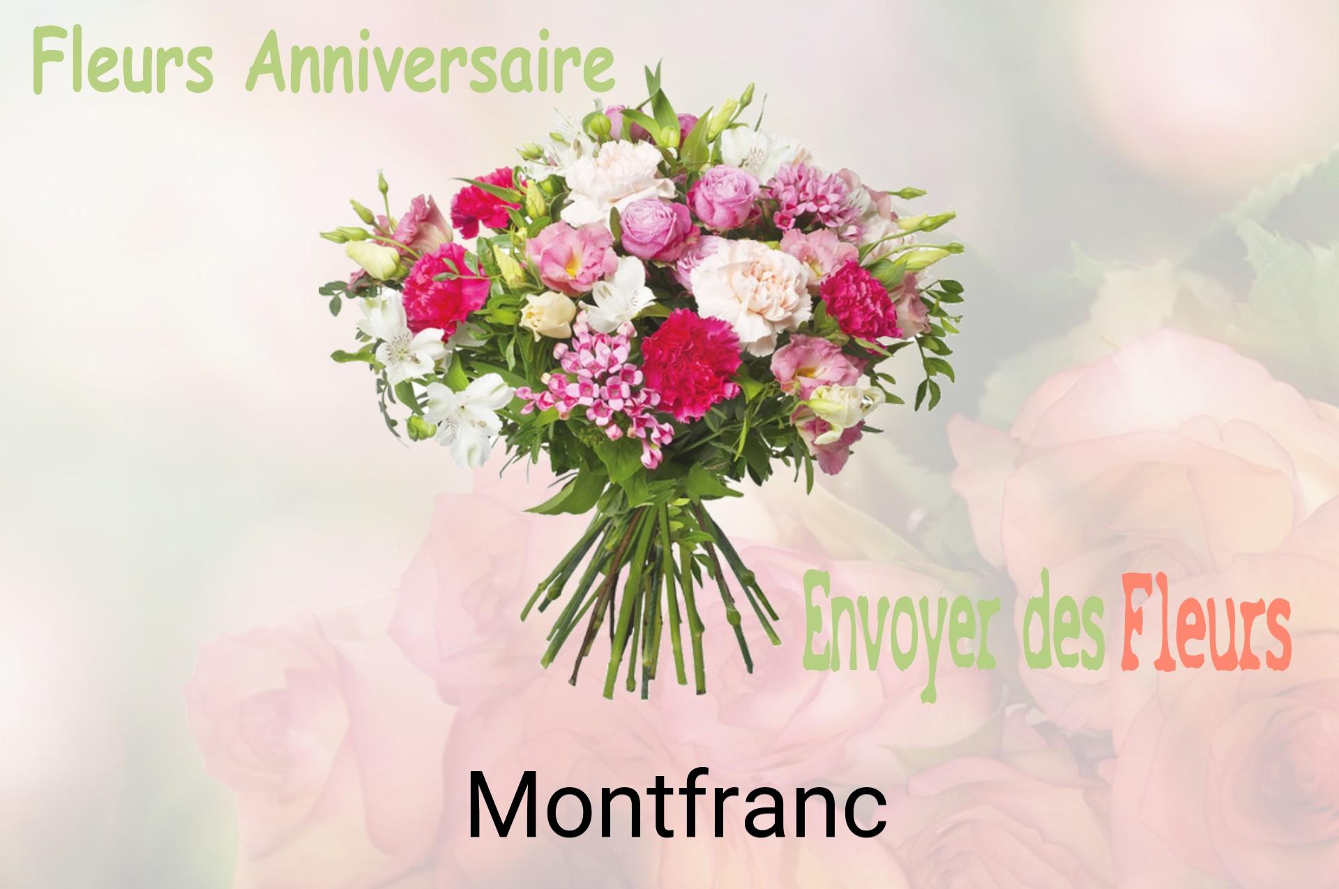Bouquet de fleurs d’anniversaire livré à Montfranc
