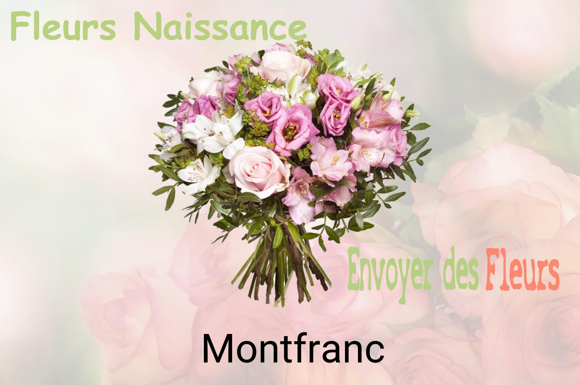 Bouquet de fleurs de naissance livré à Montfranc